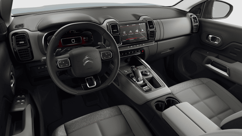 Interior view of a Citroën C5